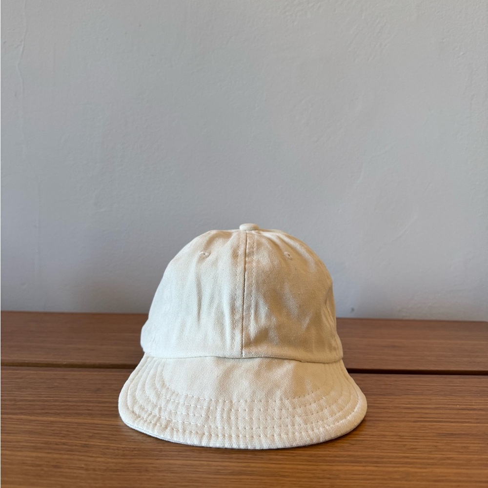 Tan Baby Baseball Cap with Adjustable Strap